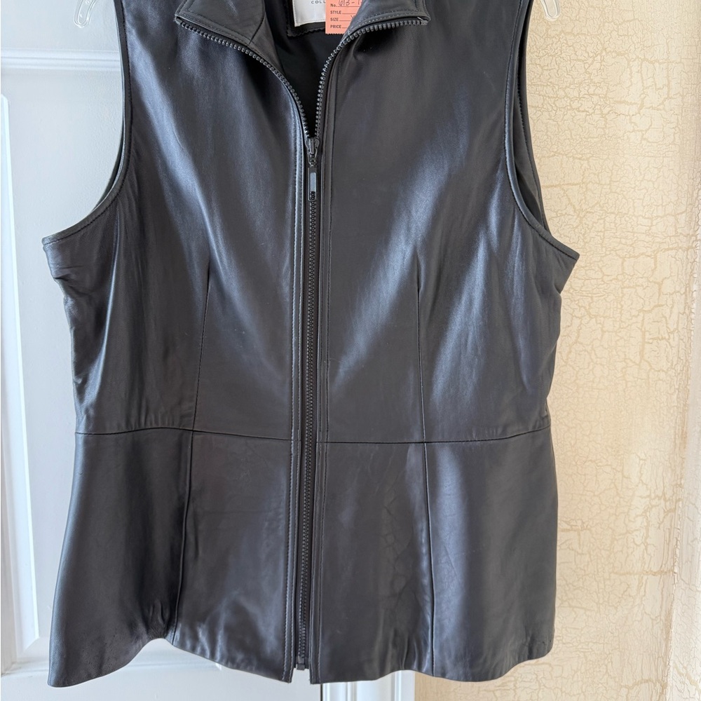 Preview Collection Black Leather Vest